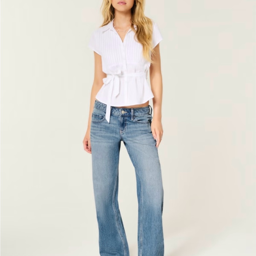 Hollister Low Rise Baggy Denim Jeans